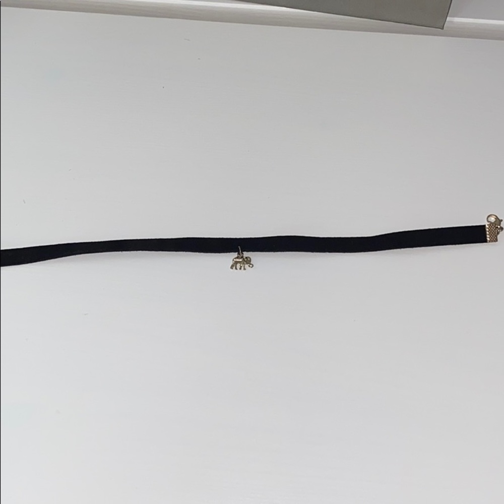 Black elephant choker